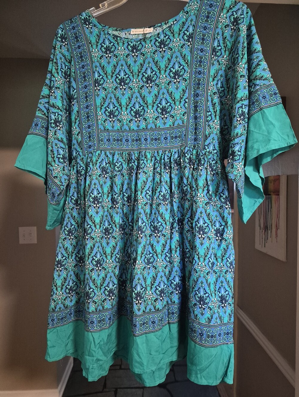 R. Vivimos Boho  Printed Tunic Top - Picture 2 of 10